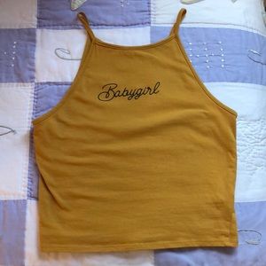 FINAL OFFER: Babygirl High Neck Crop Top